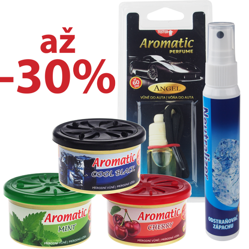 AKCIA – zľava až 30% na vône do auta Aromatic!